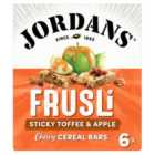 Jordans Sticky Toffee Apple Frusli Cereal Bars 6 x 30g