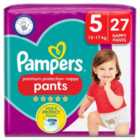 Pampers Premium Protection Nappy Pants Size 5, 27 Nappies Essential Pack 27 per pack