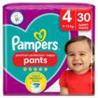 Pampers Premium Protection Nappy Pants Size 4, 30 Nappies Essential Pack 30 per pack