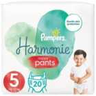 Pampers Harmonie Nappy Pants Size 5, 20 Nappies, 12kg - 17kg Essential Pack