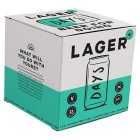 Days 0.0% Alcohol Free Lager, 4x330ml