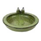 Esschert Design Bird Bath Ceramic Round (Green)