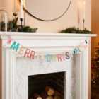 Multicoloured Paper Merry Christmas String Garland