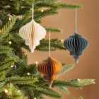 Pack of 3 Green Onion Paper Hanging Decorations