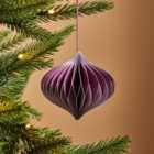 Purple Ombre Effect Paper Onion Decoration