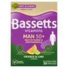 Bassetts Vitamins Man 50 Orange & Lime Multivitamins & Minerals 30s