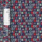 Merry Christmas Gift Wrap Roll 5m