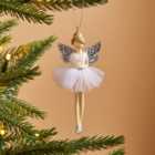 White and Silver Fairy Hanging Decoration