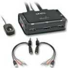 Lindy Compact 2 Port Kvm Switch - Hdmi Usb 2.0 & Audio