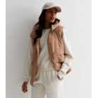 Cameo Rose Stone Hooded Padded Gilet