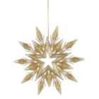 Gold Star Christmas Tree Decoration 