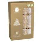 Gold Christmas Crackers 8 per pack