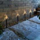 Set of 5 Reindeer Outdoor Floor Path Lights