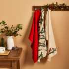 Set of 3 Winter Robin Tea Towels