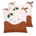 Set of 2 Hollie the Pudding Seat Pad Covers