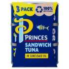 Princes Sandwich Tuna In Sunflower Oil (3x140g) 3 x 102g