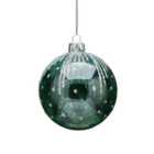 Blue & Silver Glitter Christmas Bauble