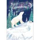 Grandson Polar Bear Christmas Card
