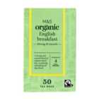 M&S Organic English Breakfast Teabags 50 per pack