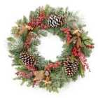 Premier Decorations 50cm Natural Frosted Wreath