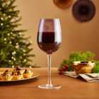 Purple Lustre Ribbed Red Wine Glass