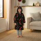 Christmas Candy Cane Kids' Oversized Hoodie
