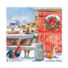 Farm Scenes Christmas Card Pack 12 per pack