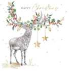 Stag with Stars Christmas Card