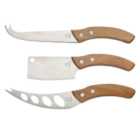Artesa Cheese Knives with Acacia Wood Handles 3 per pack