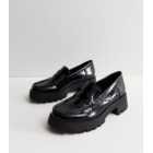 Black Patent Chunky Loafers