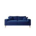 Out & Out Original Slouchy 3 Seater Sofa - Plush Blue