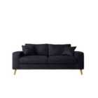 Out & Out Original Slouchy 3 Seater Sofa - Devon Jet
