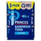 Princes Sandwich Tuna In Brine (3x140g) 3 x 102g