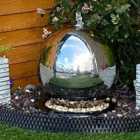 Tranquility 40cm S/Steel Sphere Mains Powered Water Feature