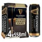 Guinness Draught Nitrosurge Cans (Requires Nitrosurge Device) 4 x 558ml