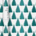 Green Trees Christmas Gift Wrap Roll 5m