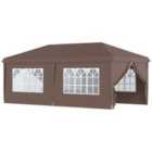 Outsunny 3 x 6 m Pop Up Gazebo with Sides and Windows