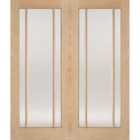 LPD Doors Lincoln Pairs Unfinished Oak Doors 1372 X 1981