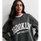 Dark Grey Brooklyn Logo Sweatshirt