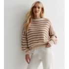 Cameo Rose Off White Stripe Knitted Jumper