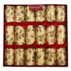 Gold & Red Christmas Crackers 6 per pack