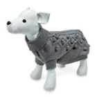 Petface Knitted Dog Jumper Grey 30cm-35cm