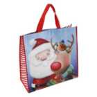 Christmas Cute Santa Jumbo Woven Bag 