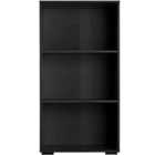 Lexi Bookcase With 3 Shelves - Black