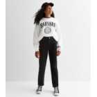 Girls Black Ripped Relax Fit Mom Jeans