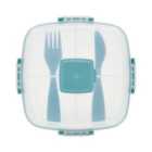 Nutmeg Home Square Lunch Box & Cutlery
