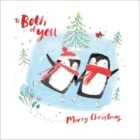 Both Of you Penguins Christmas Card