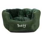 Bunty Small Polar Pet Bed Green
