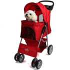 Red Folding Pushchair Pet Stroller