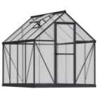 Palram Canopia Mythos Grey Polycarbonate 6 x 8ft Greenhouse